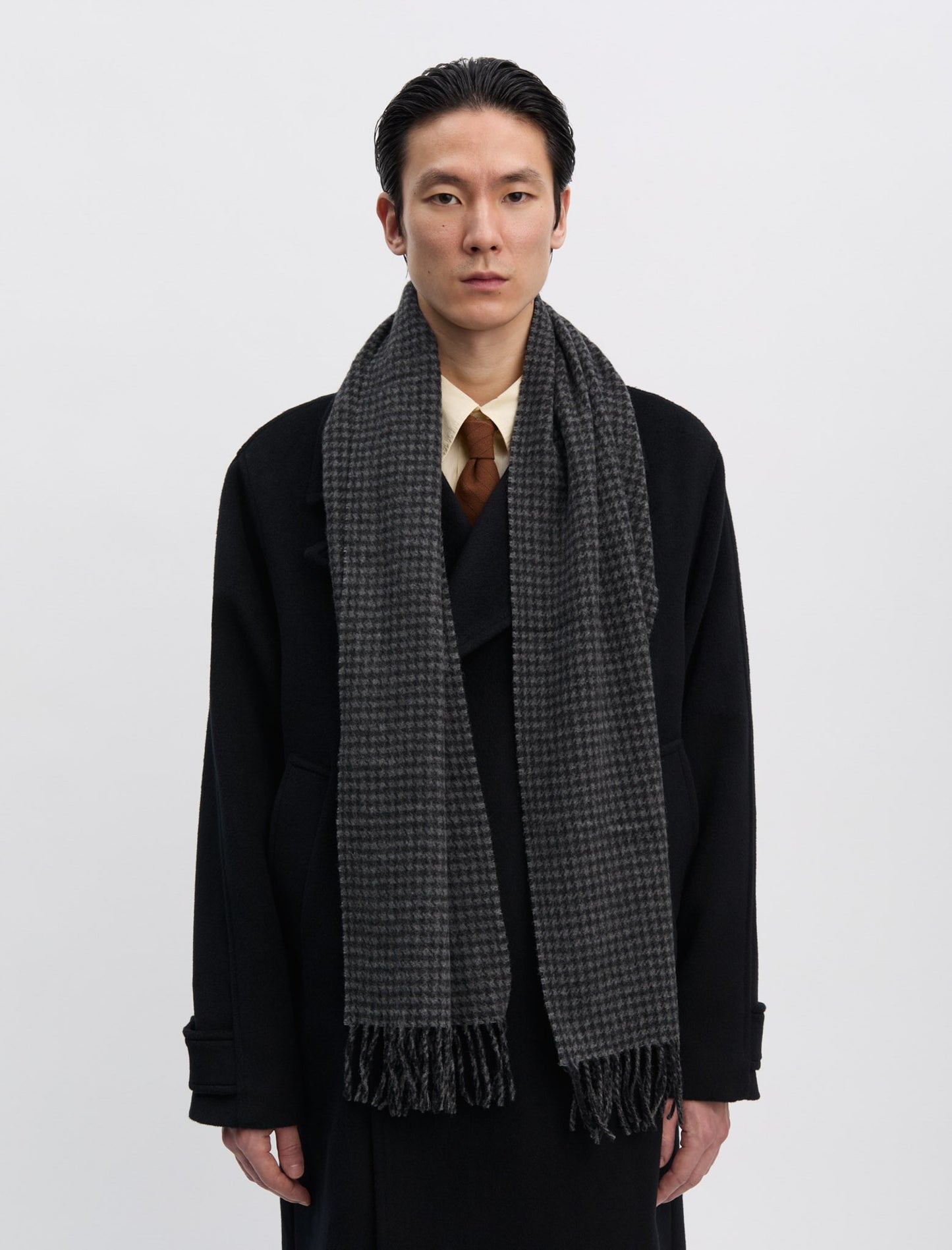 ANOTHER Scarf 1.0 Grey Houndstooth