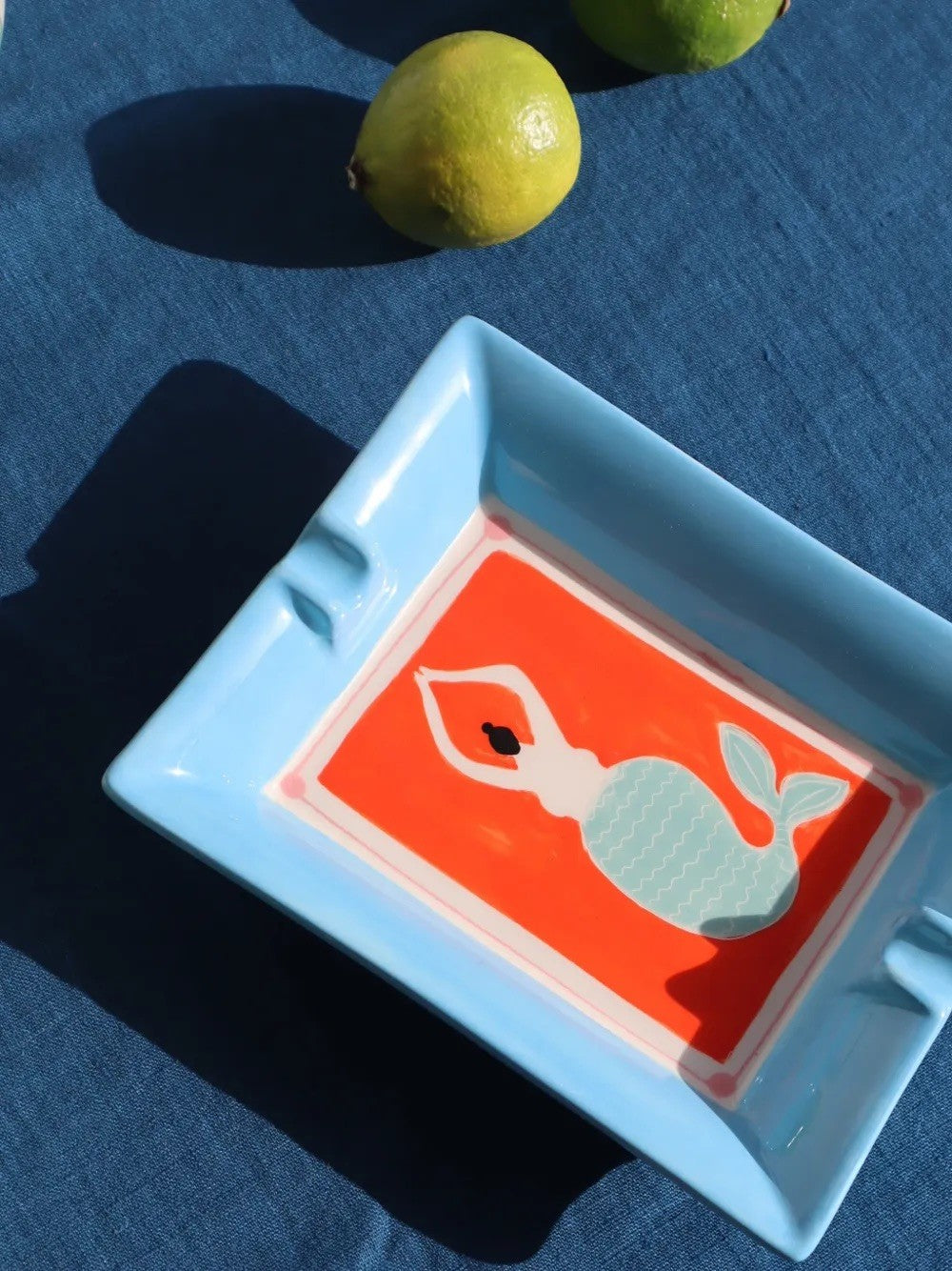 Mermaid Ashtray / Vide Poche - Turquoise