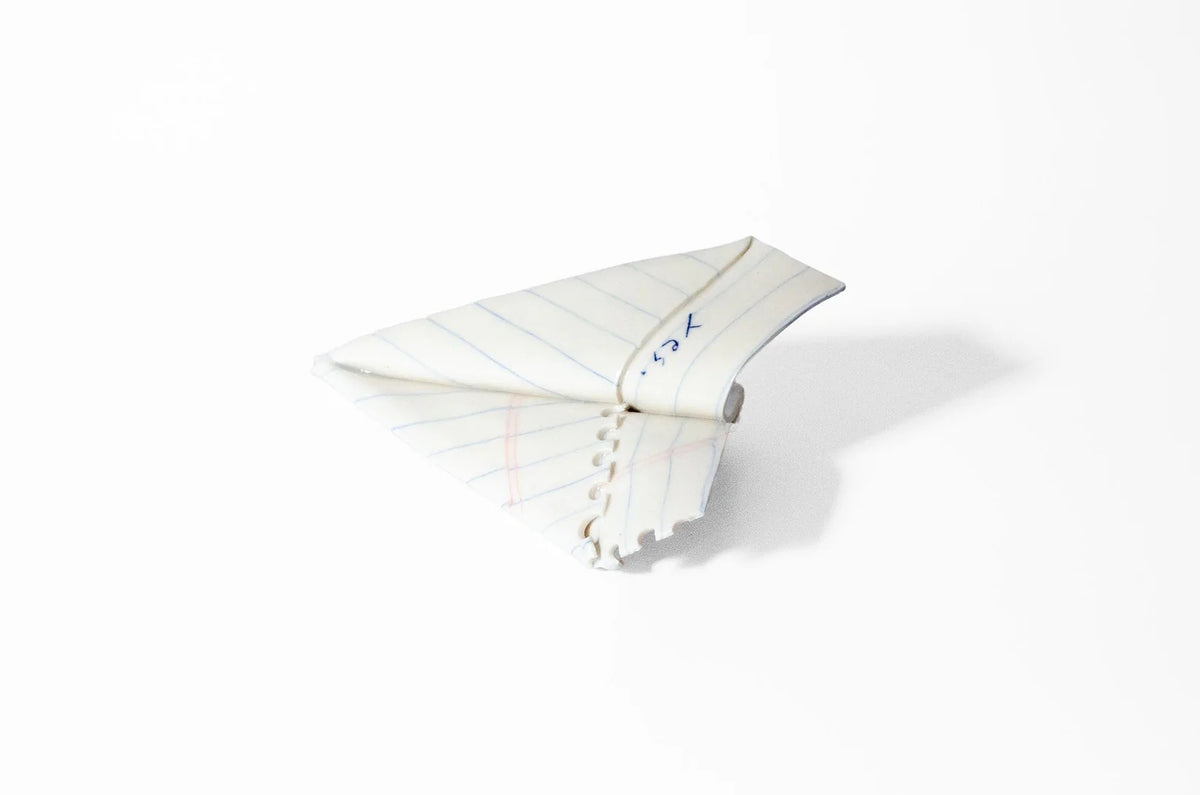 Nerikomi Notepad Paper Plane Sculpture