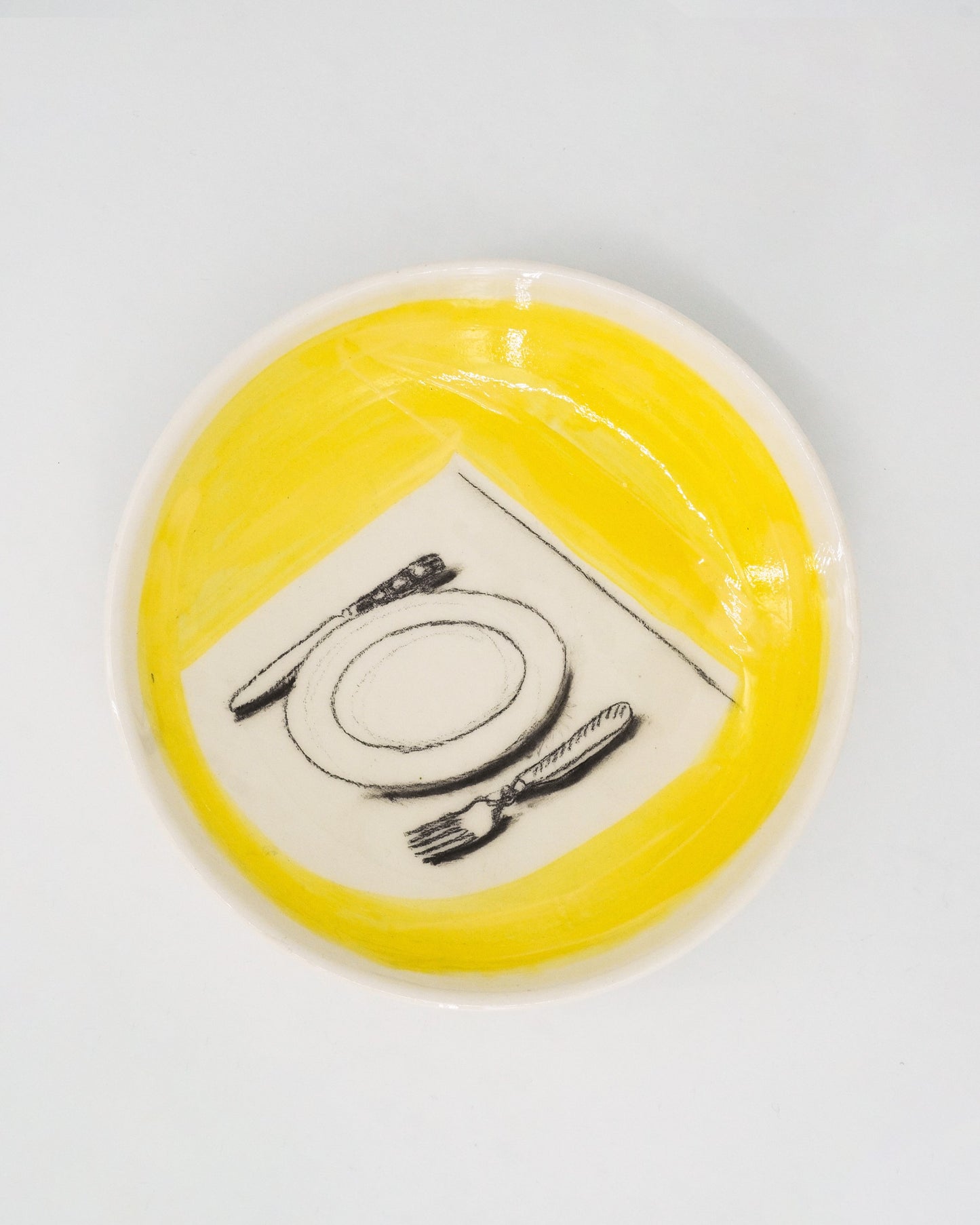 Soup plate - Yellow