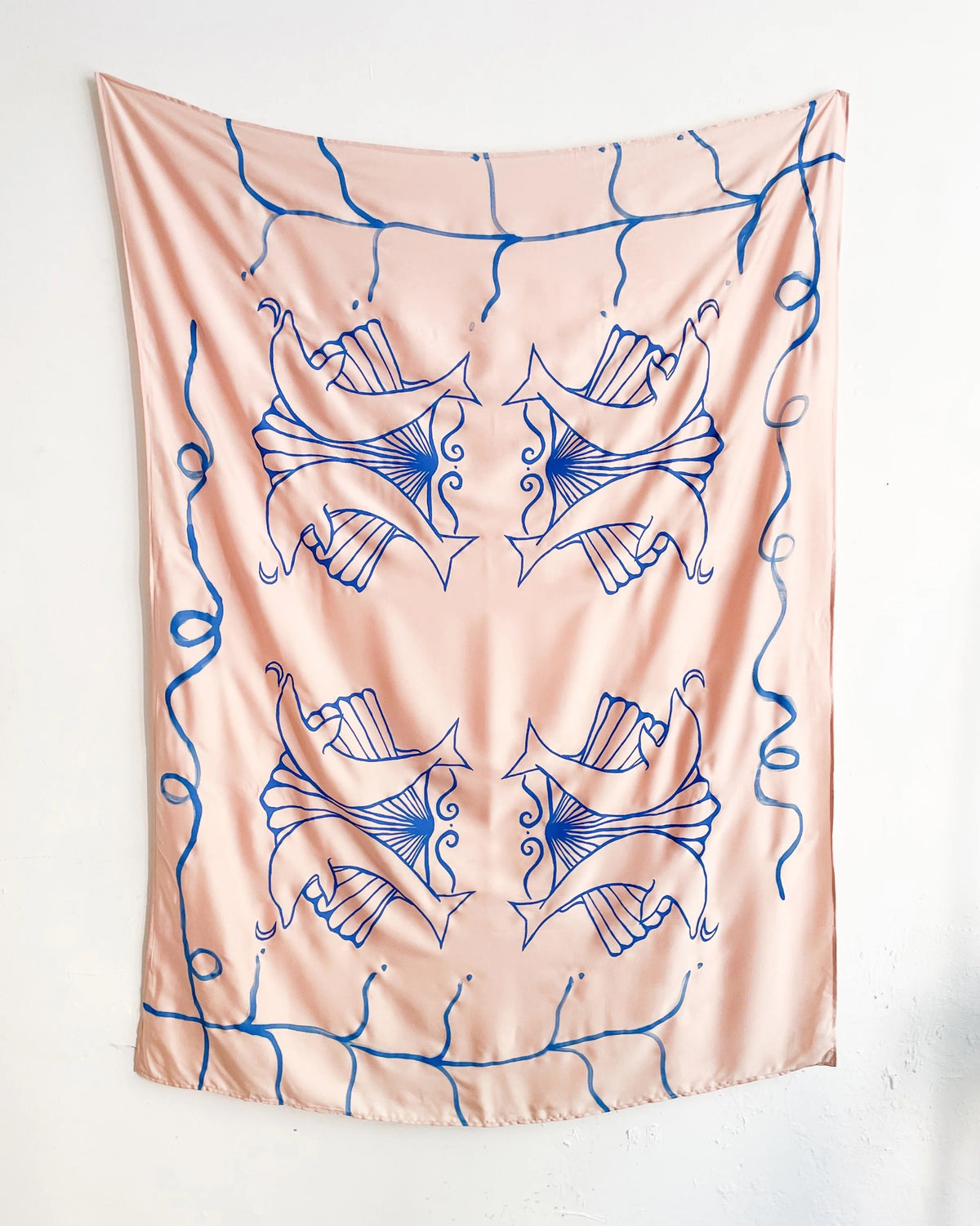 Sarong Pink - Dolphines & Shell