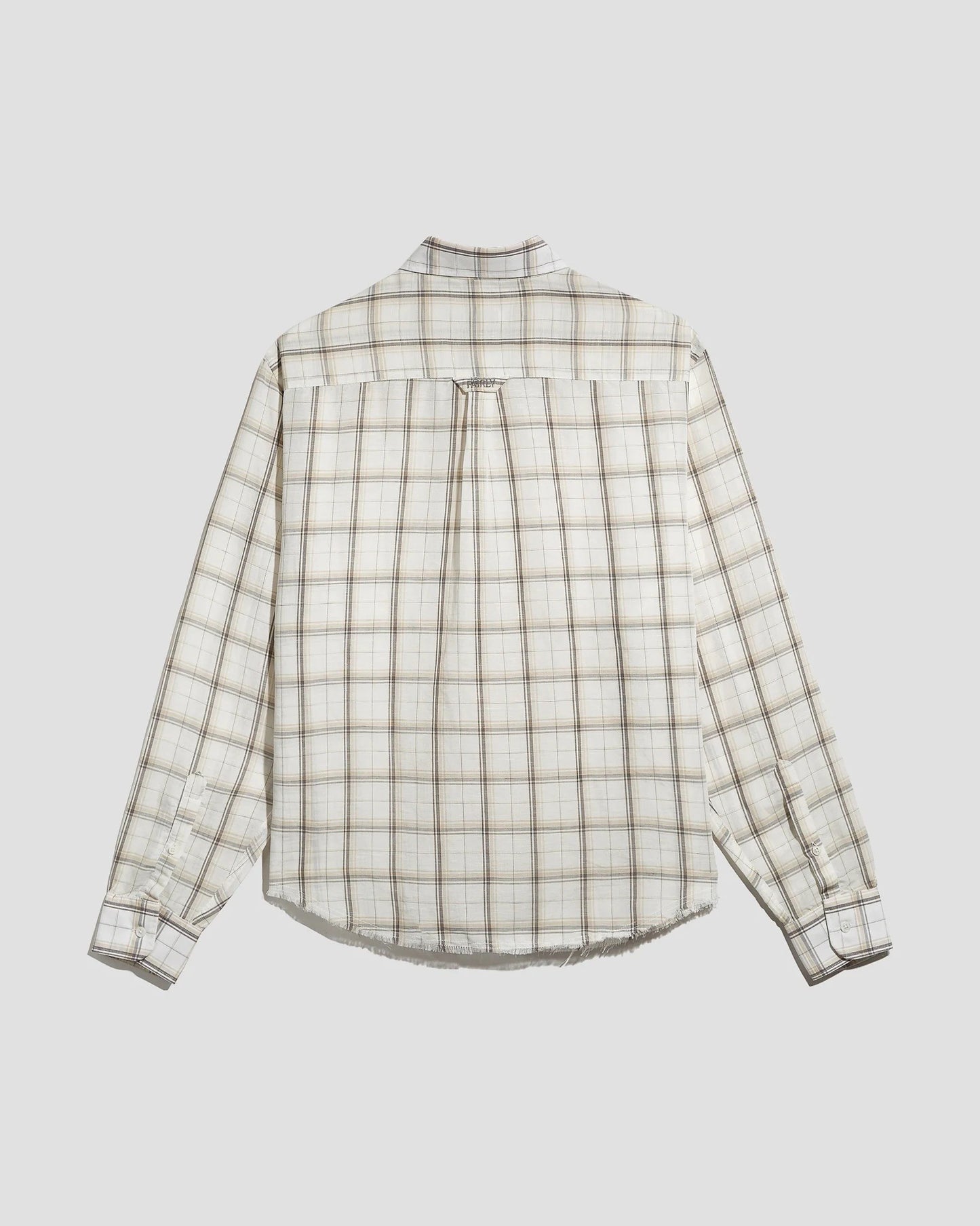 Office Shirt Linen Plaid