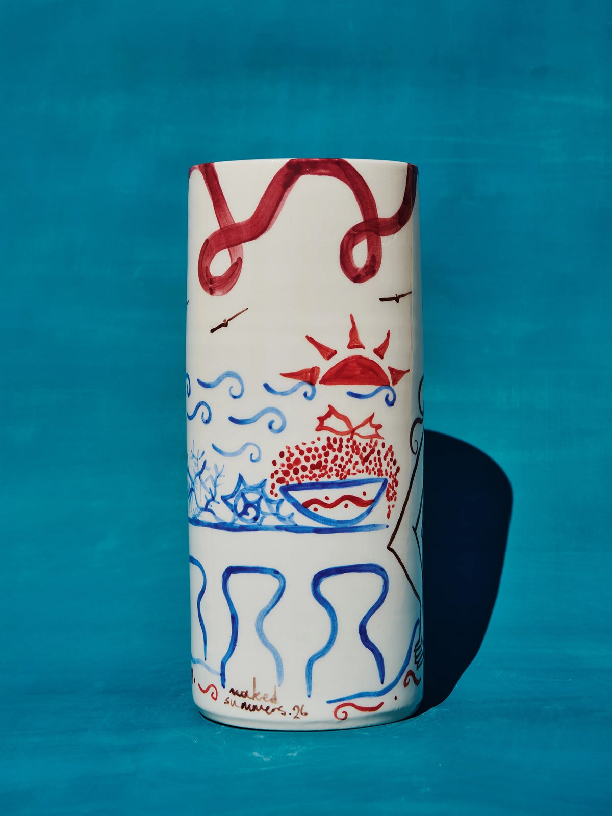 Ceramic Vase - Eros & Psyche