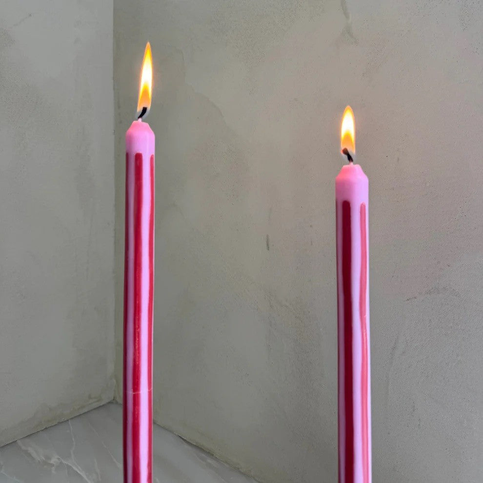 Dinner candles - Rhubarb