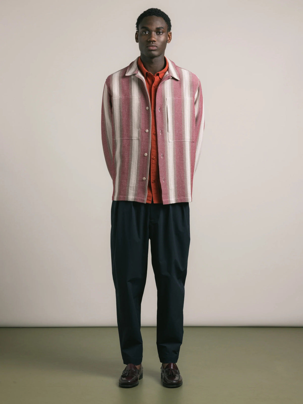 Durno Overshirt Red Brown