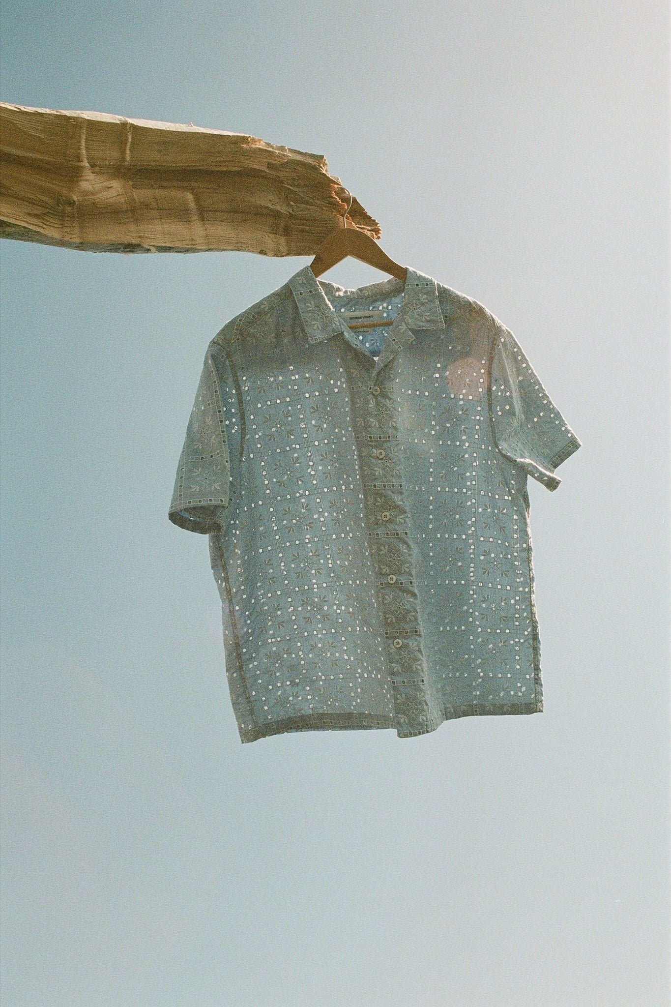 Embroidered Floral Shirt - Ivory