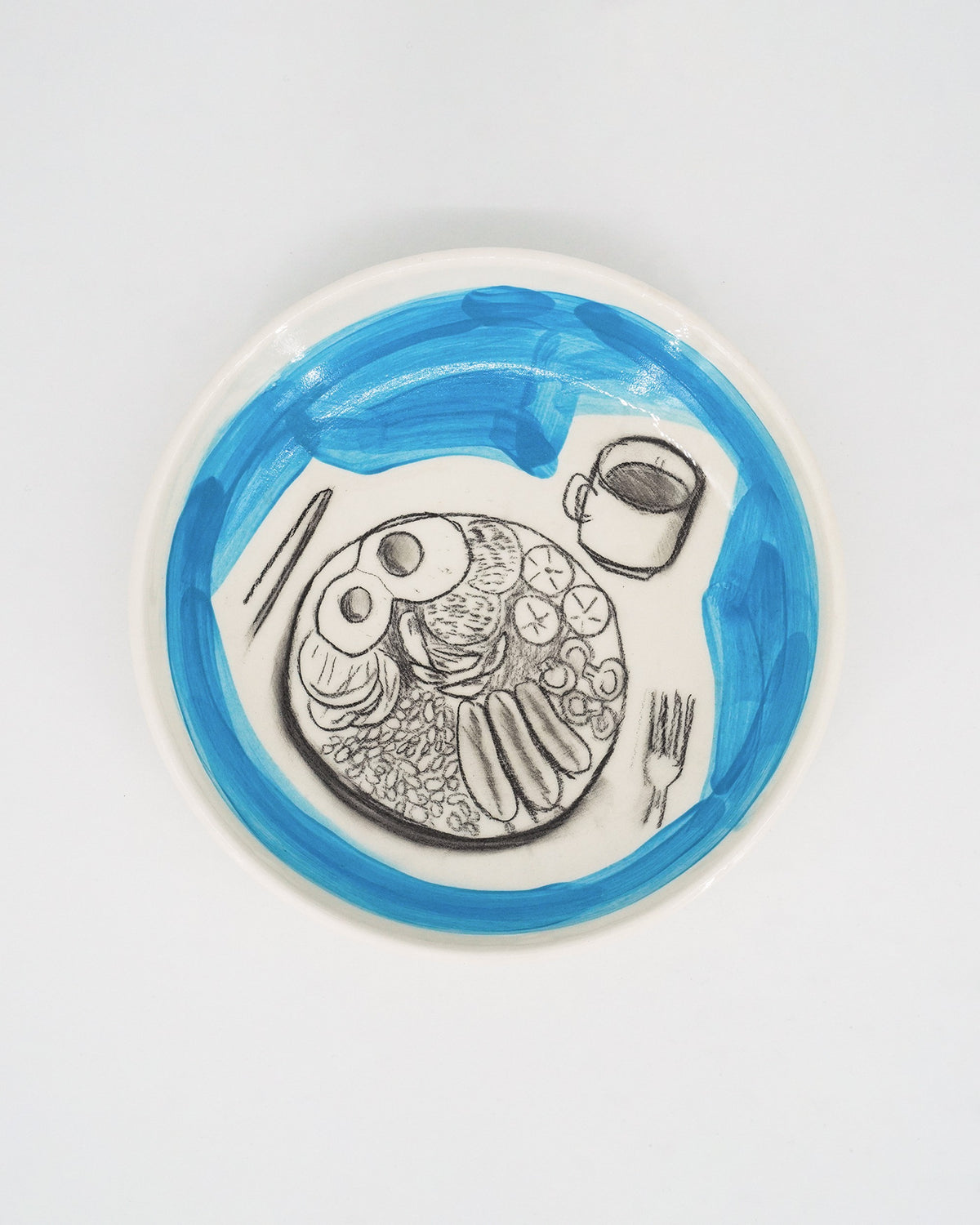 Soup plate - Blue