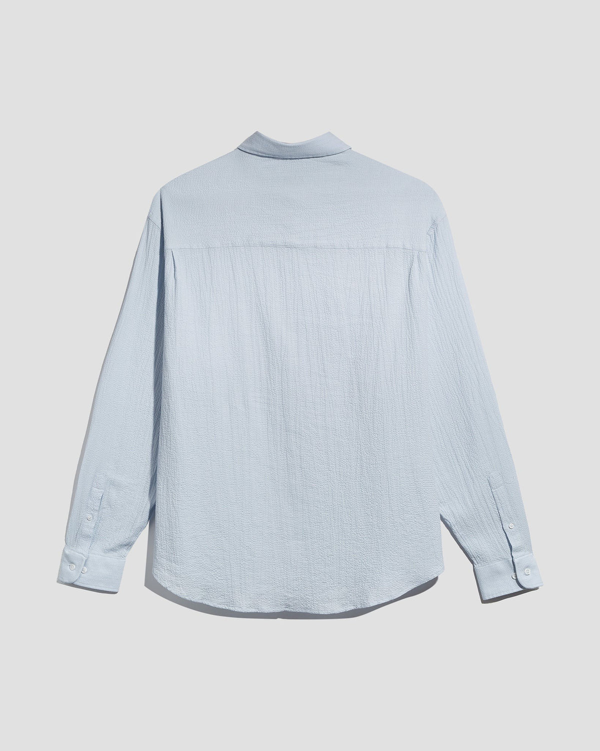 Oversized Shirt Seersucker Light Blue