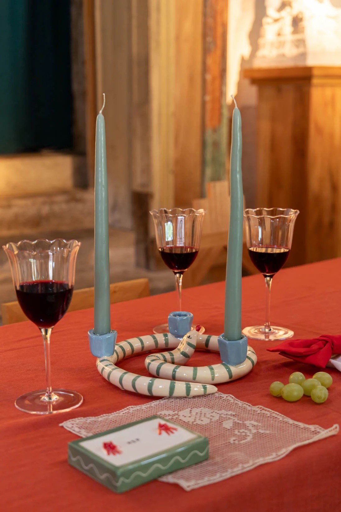 Sneaky Stripes Candleholder