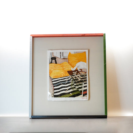 Major Ceramic Painting - No Pizza But Domino