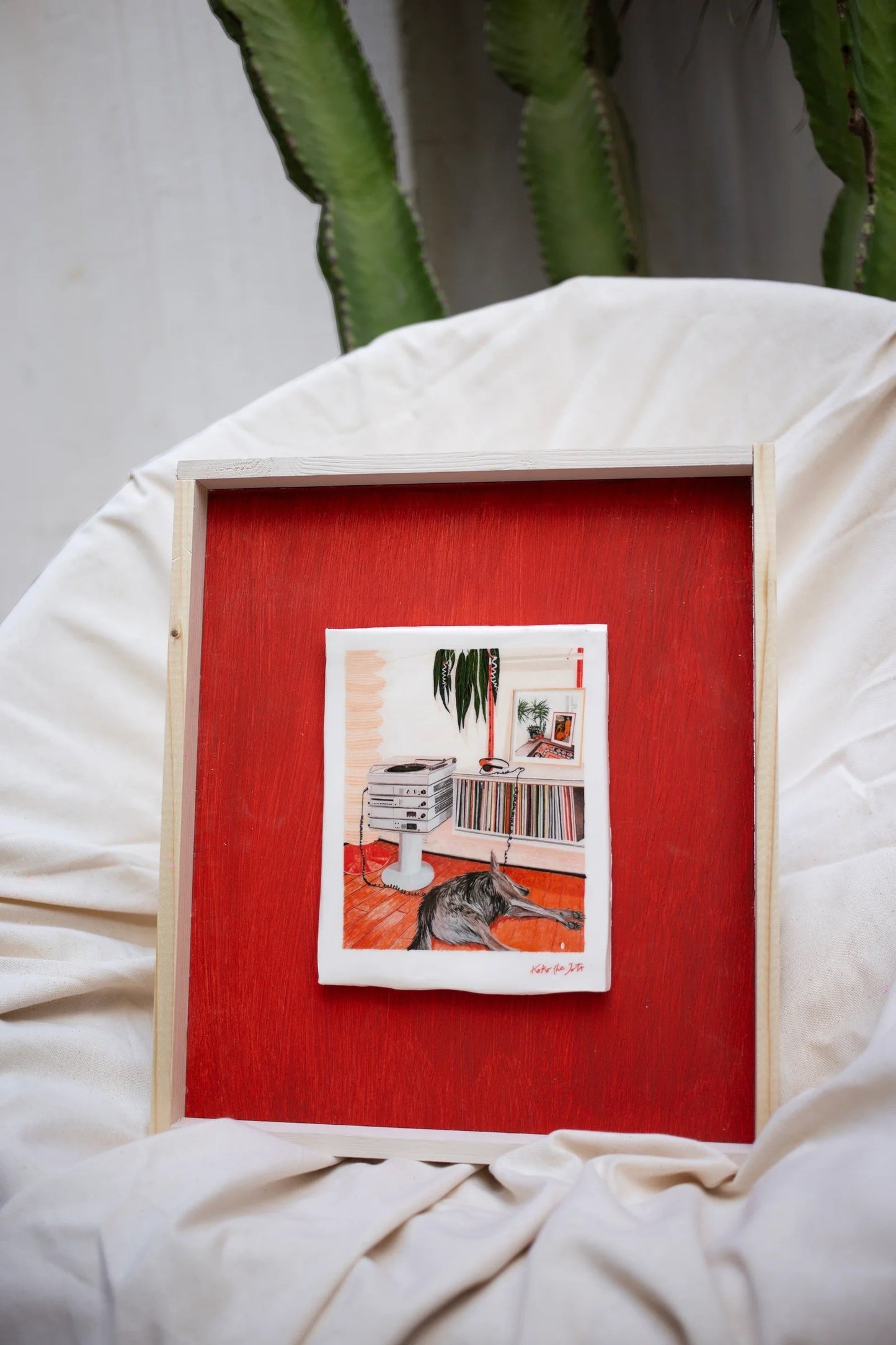 Major Ceramic Painting - Siesta