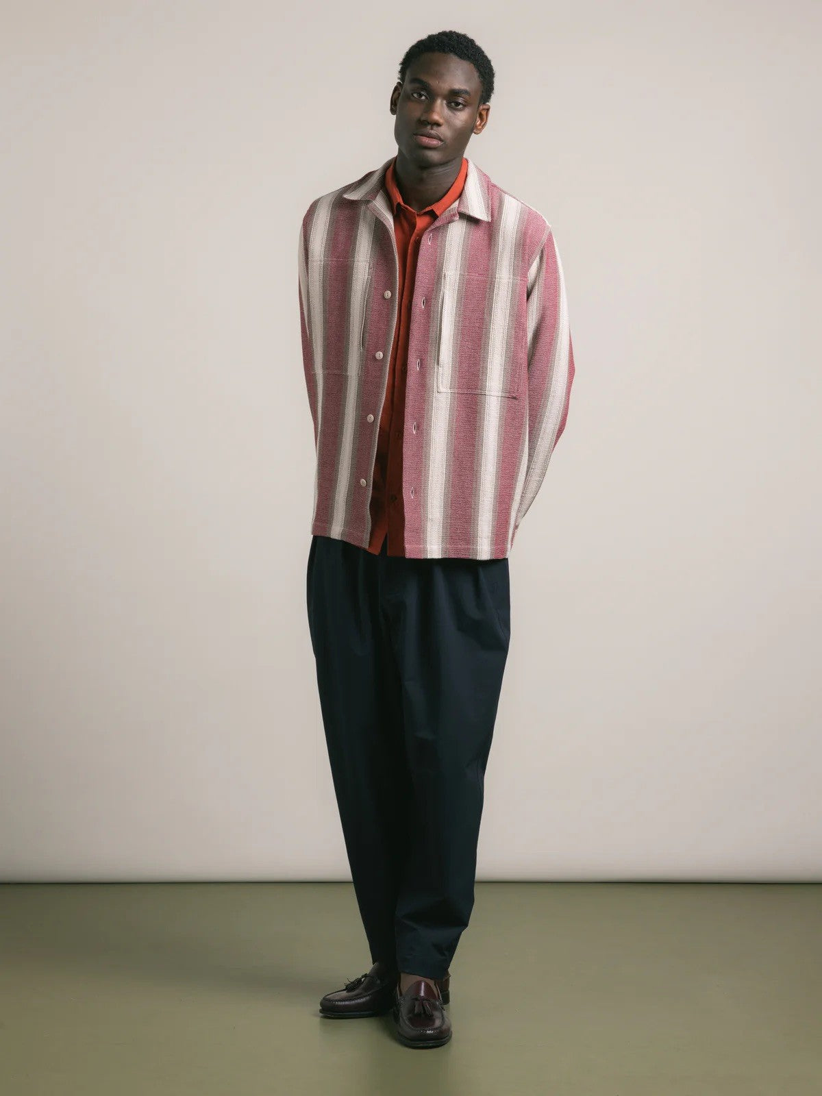 Durno Overshirt Red Brown