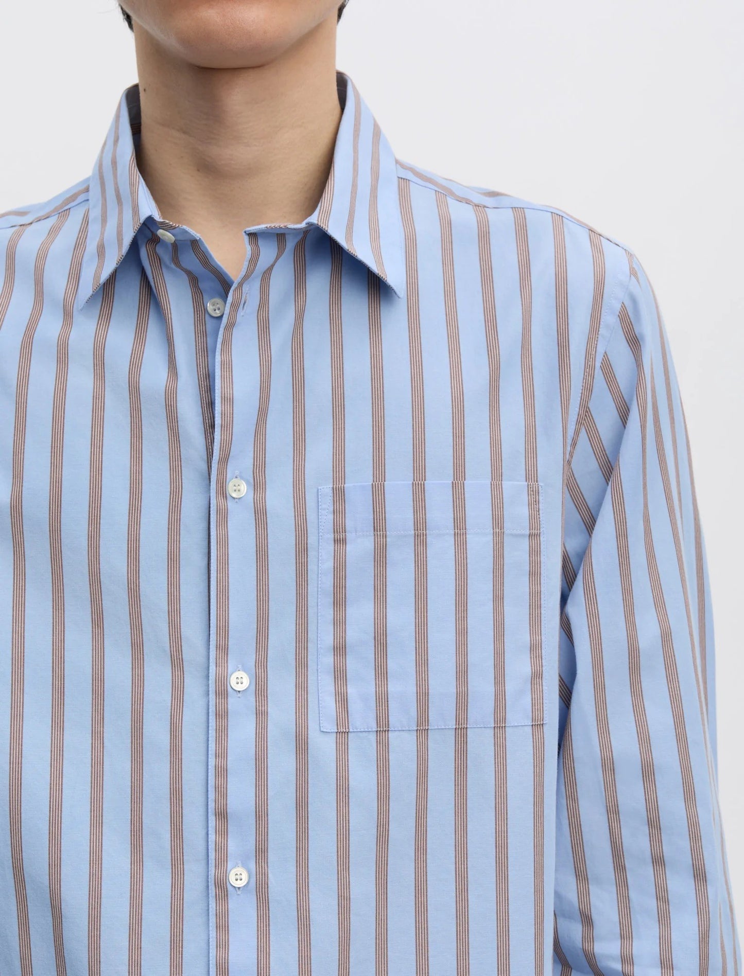 Shirt 3.0 Blue Brown Stripe