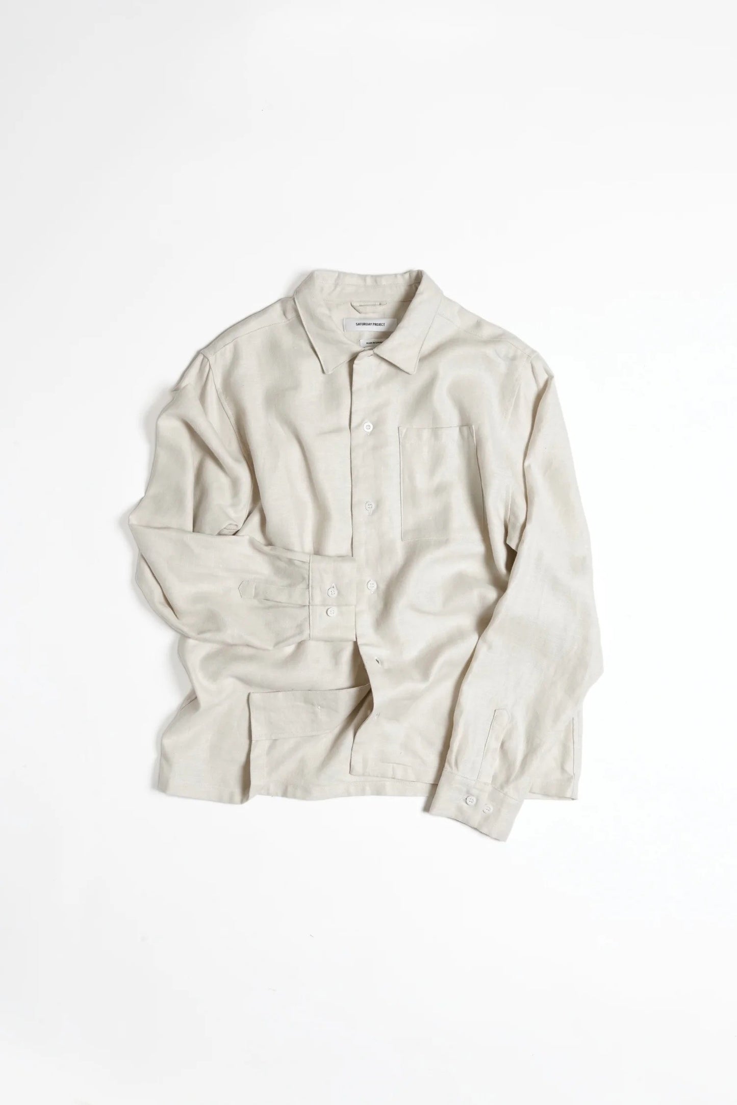 French Linen Chore Shirt - Ecru