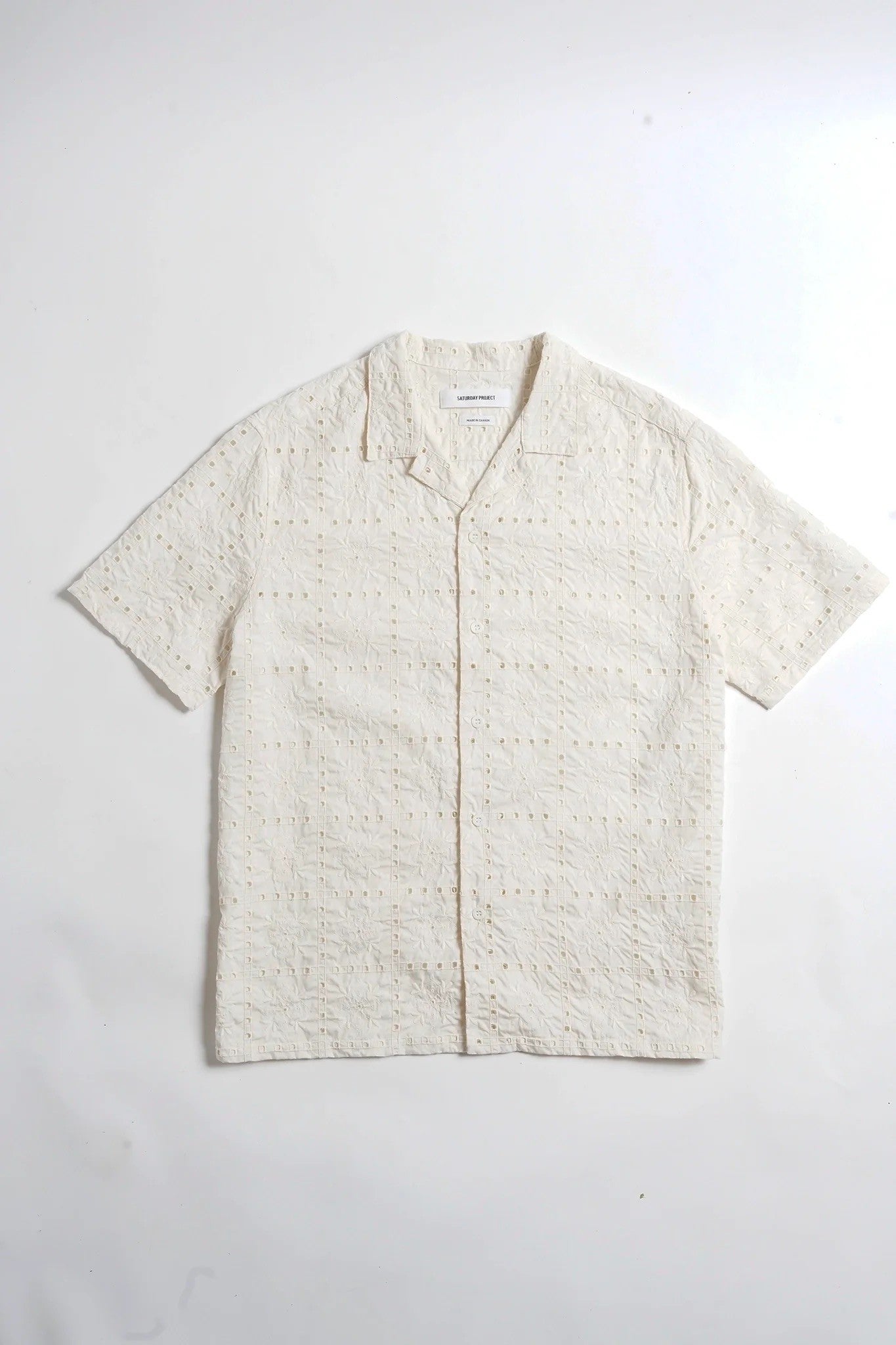 Embroidered Floral Shirt - Ivory