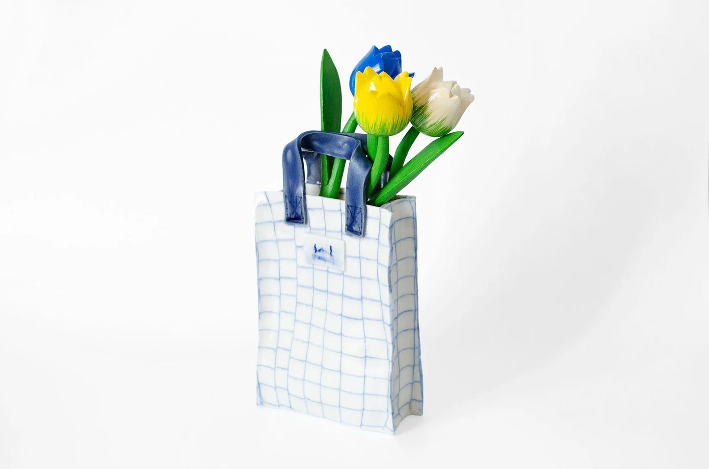 Nerikomi Handbag - Shaped Vase