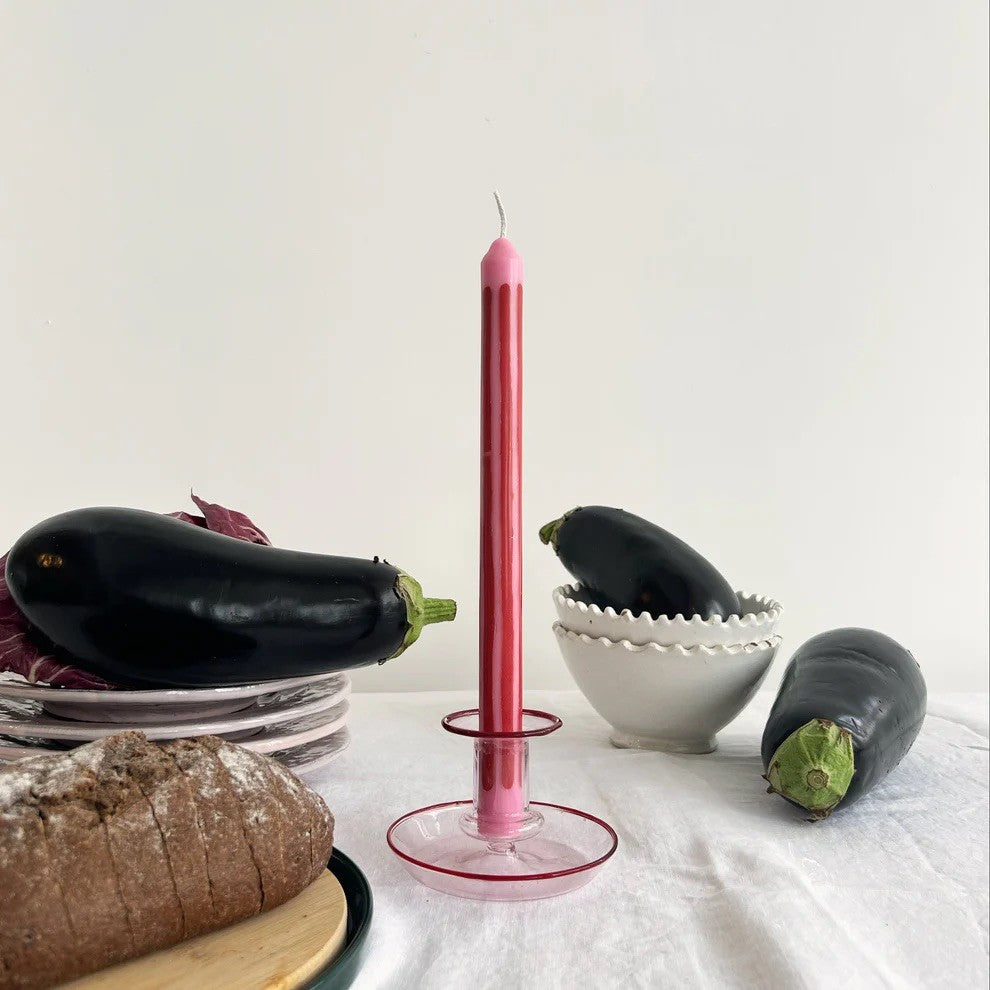 Dinner candles - Rhubarb