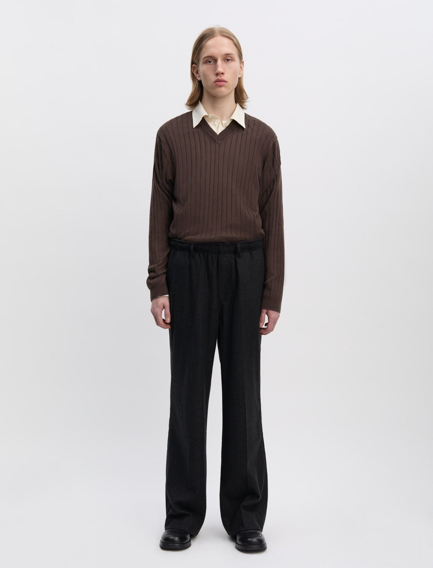ANOTHER Pants 6.0 Black Pinstripe