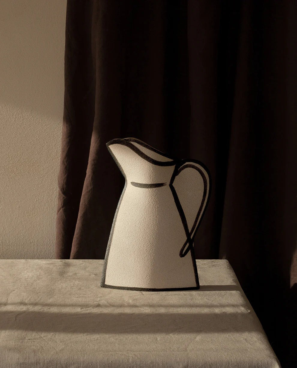 Morandi Pitcher Vase - Black