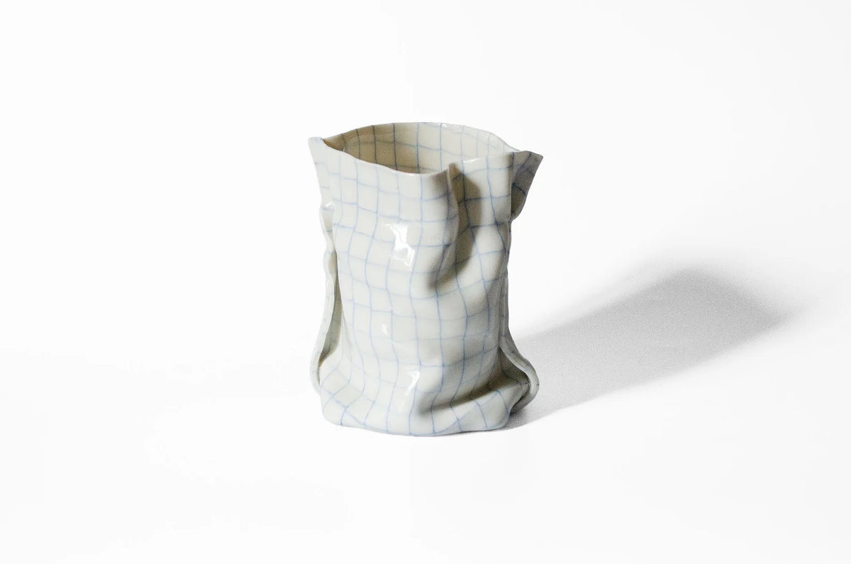 Tall Nerikomi Bag Vase