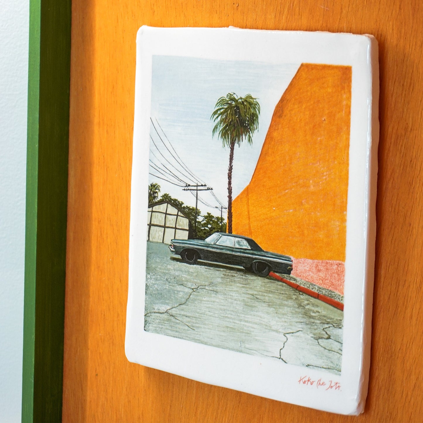 Minor Ceramic Painting - Siesta Car