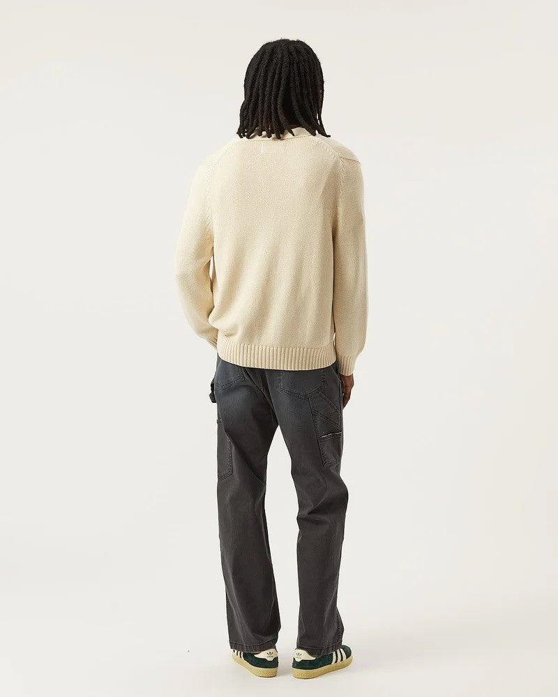 Acid Wash Cardigan - Natural