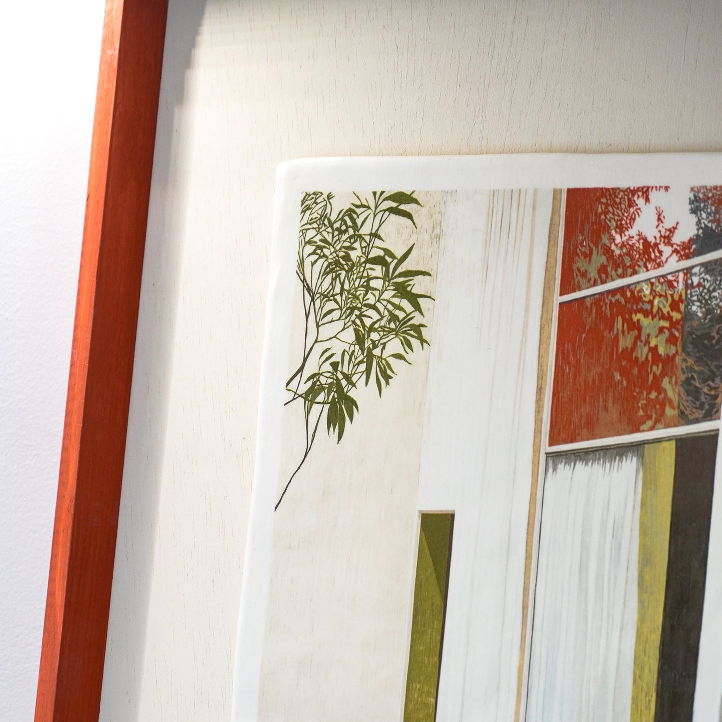 Major Ceramic Painting - Red Yard
