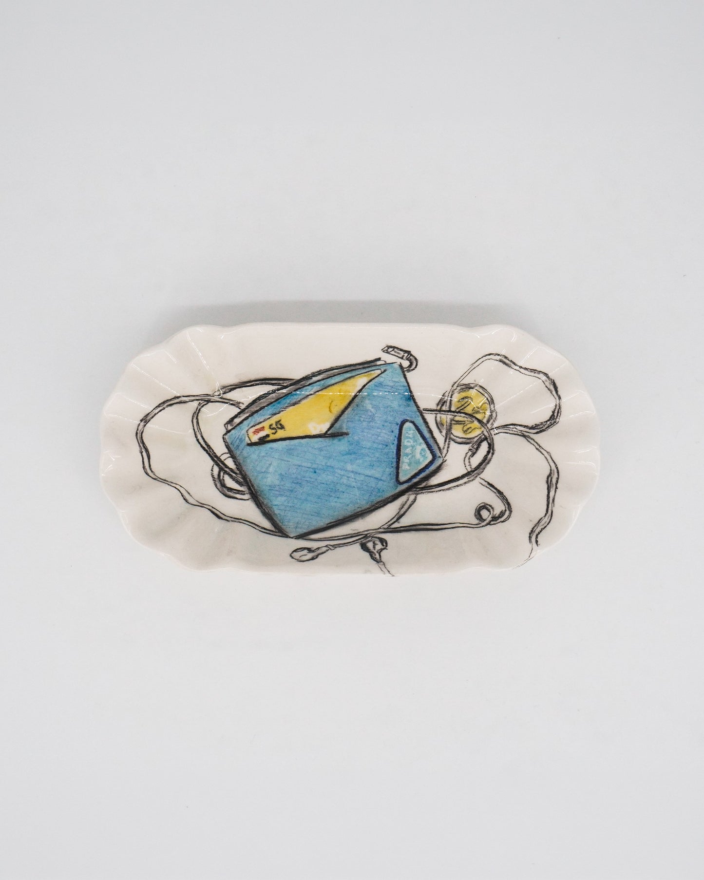 Trinket Tray - Card Holder & Earphones