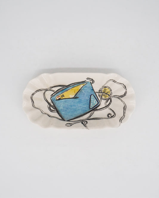 Trinket Tray - Card Holder & Earphones
