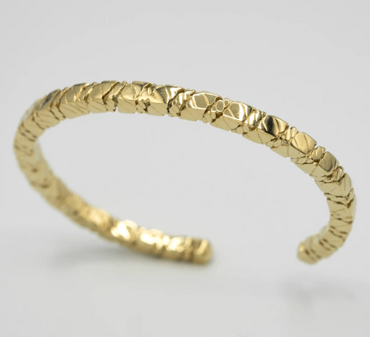 Tao Bangle bracelet - Vermeil