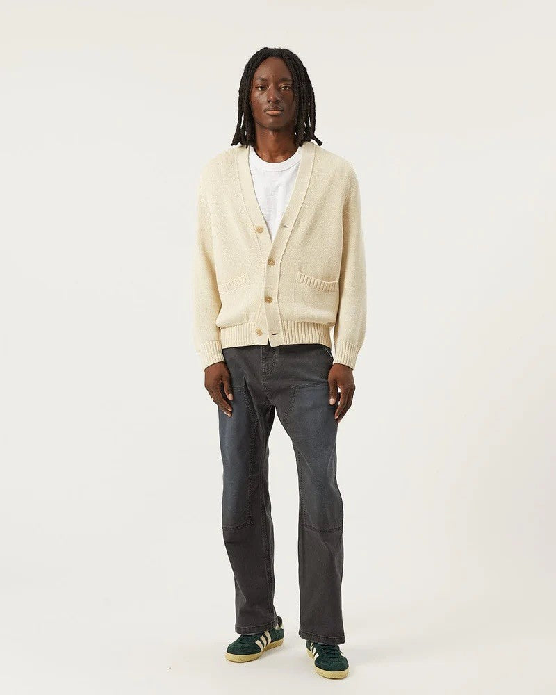 Acid Wash Cardigan - Natural