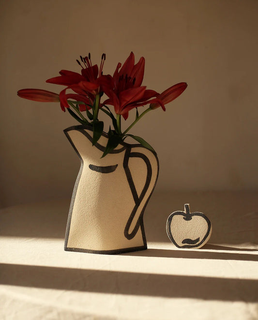 Morandi Pitcher Vase - Black