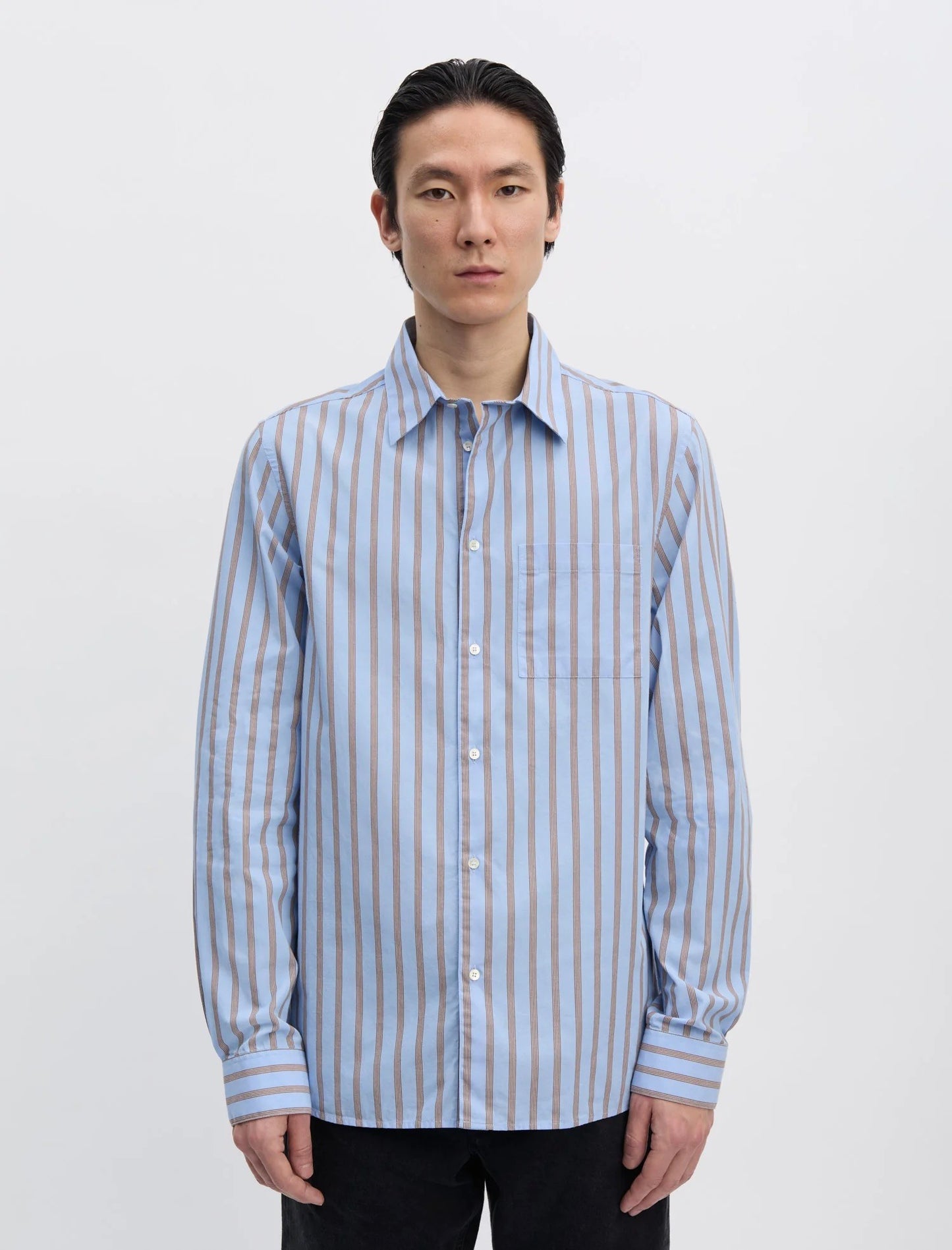 Shirt 3.0 Blue Brown Stripe