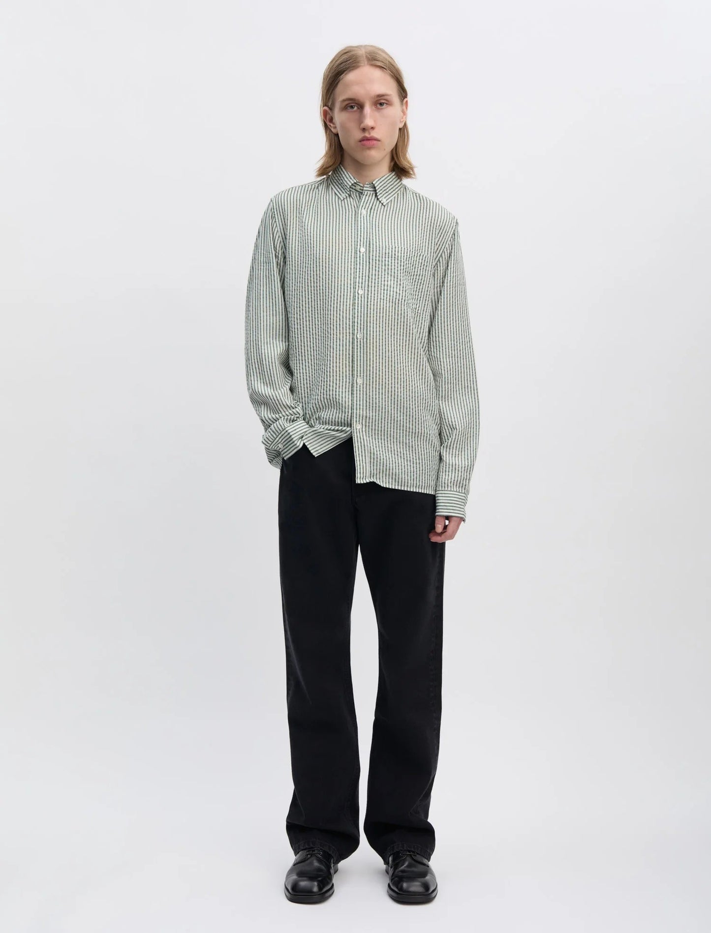 Shirt 1.0 Evergreen White Stripe