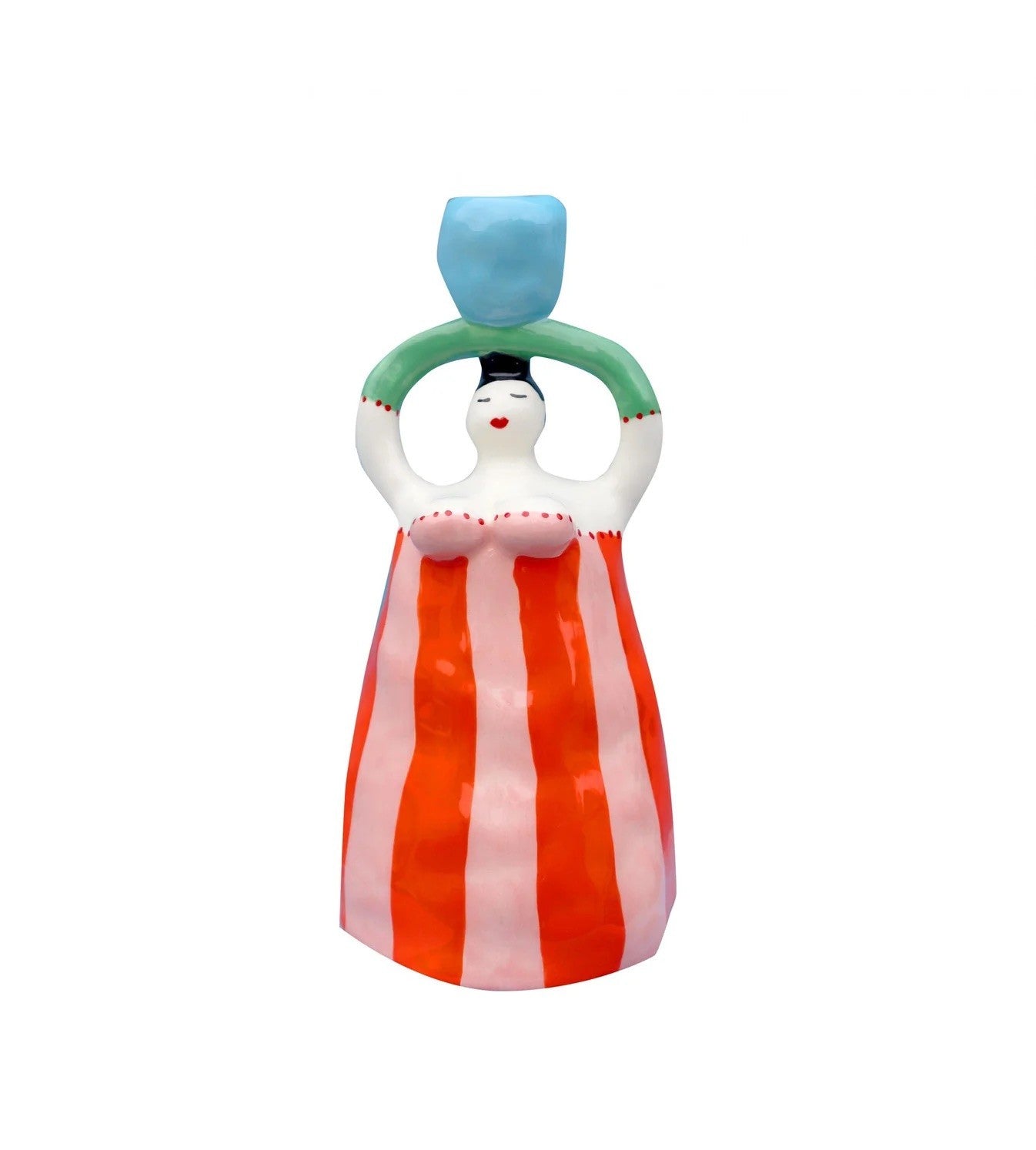 Claudia Orange Candleholder