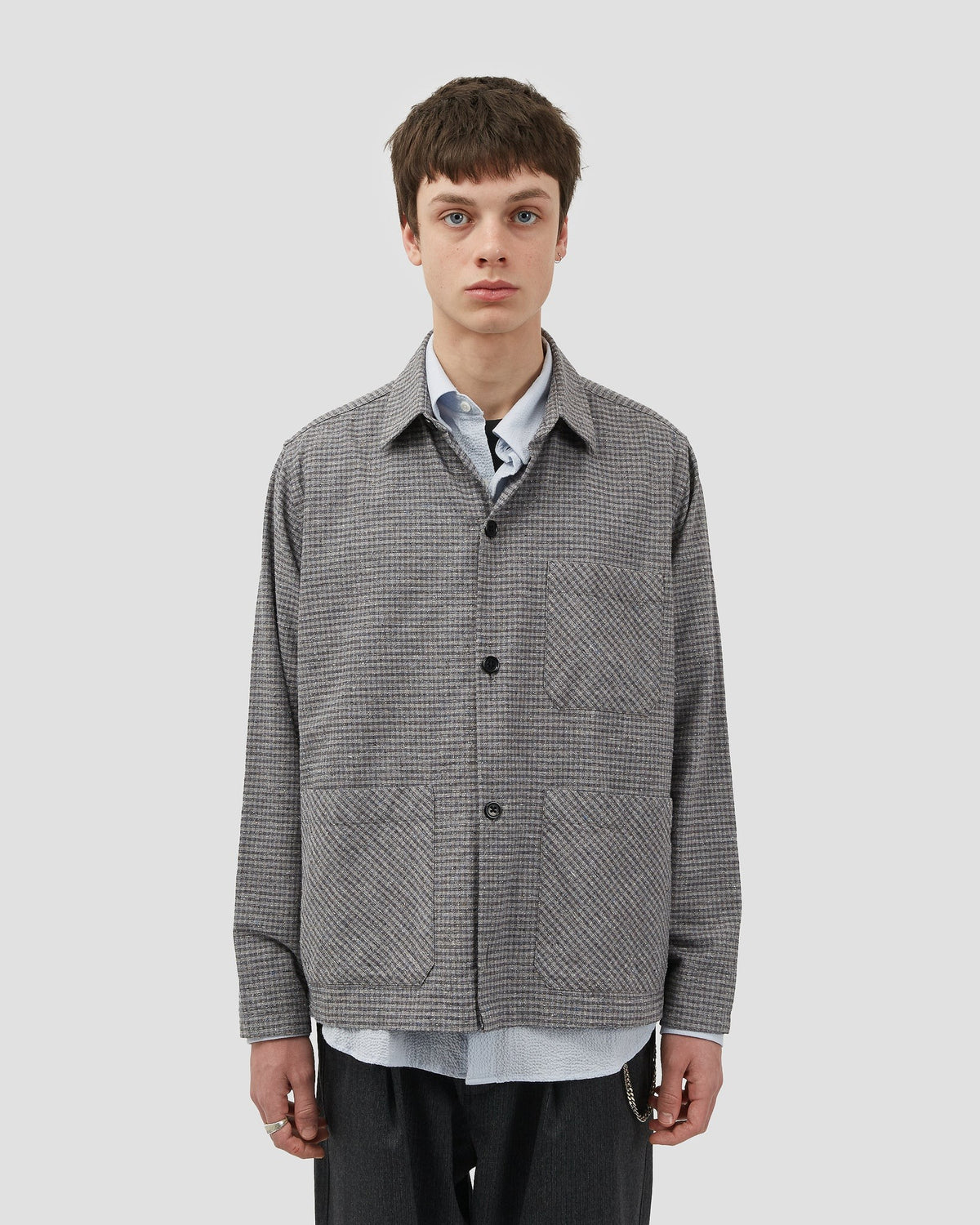 Overshirt Plaid Grey
