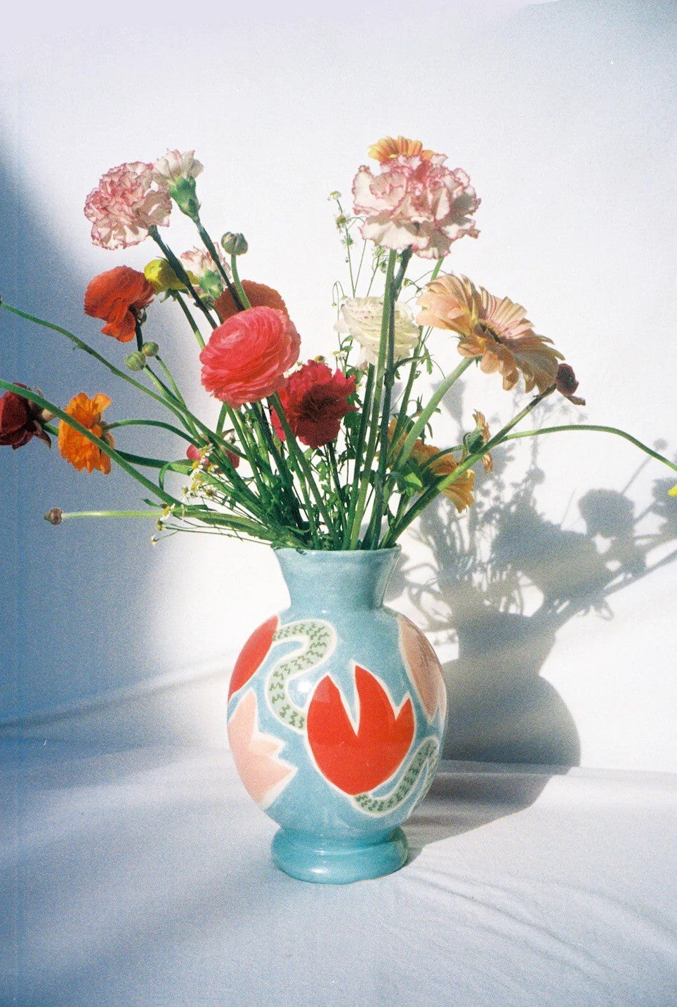 Blue Tulip Vase