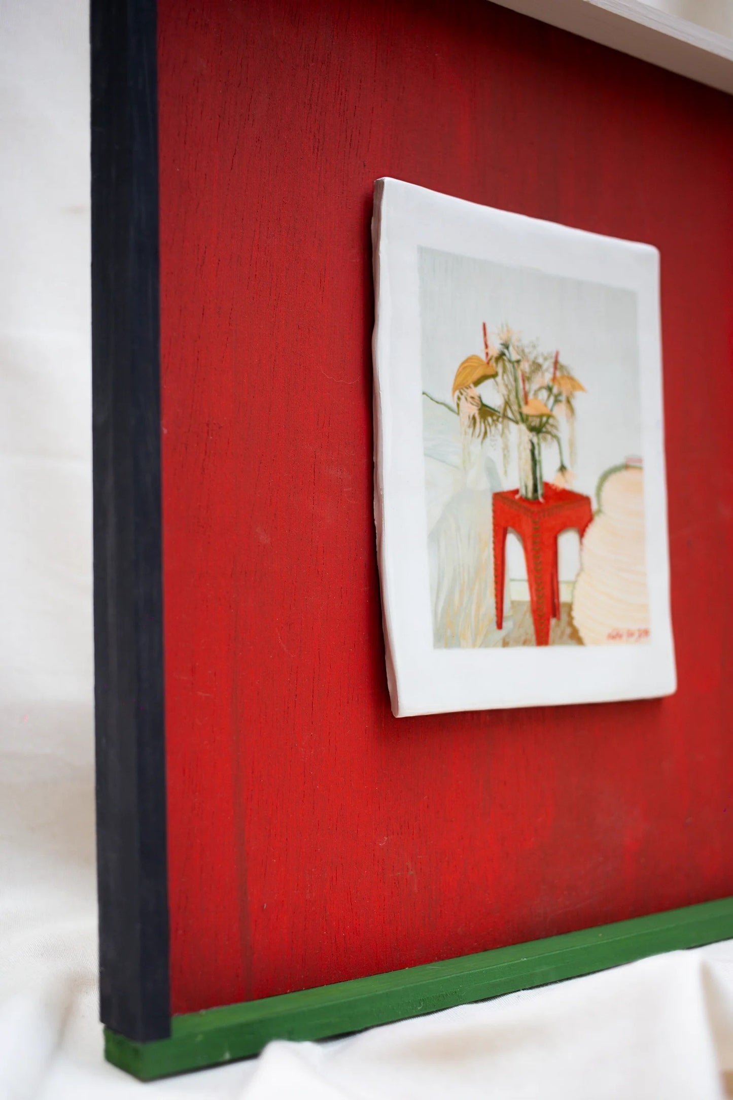 Minor Ceramic Painting - Flowers For Feify