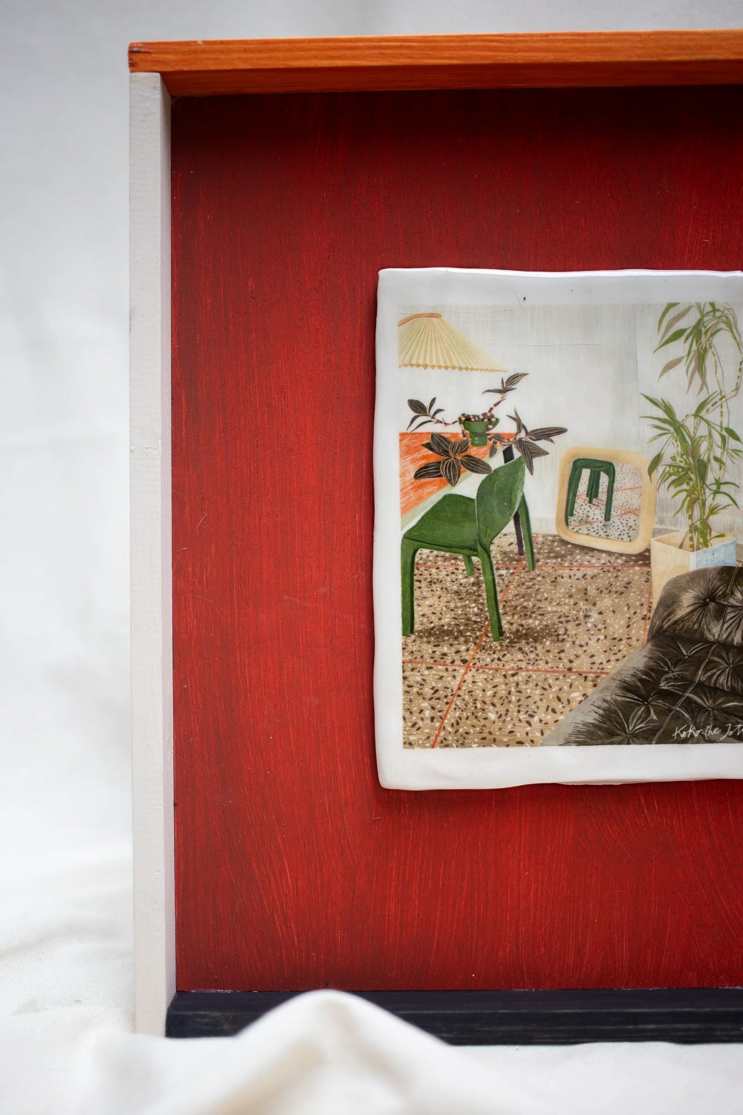Major Ceramic Painting - His Room Is On Point