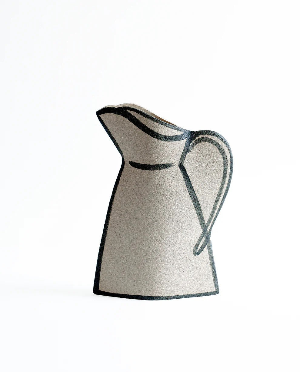 Morandi Pitcher Vase - Black