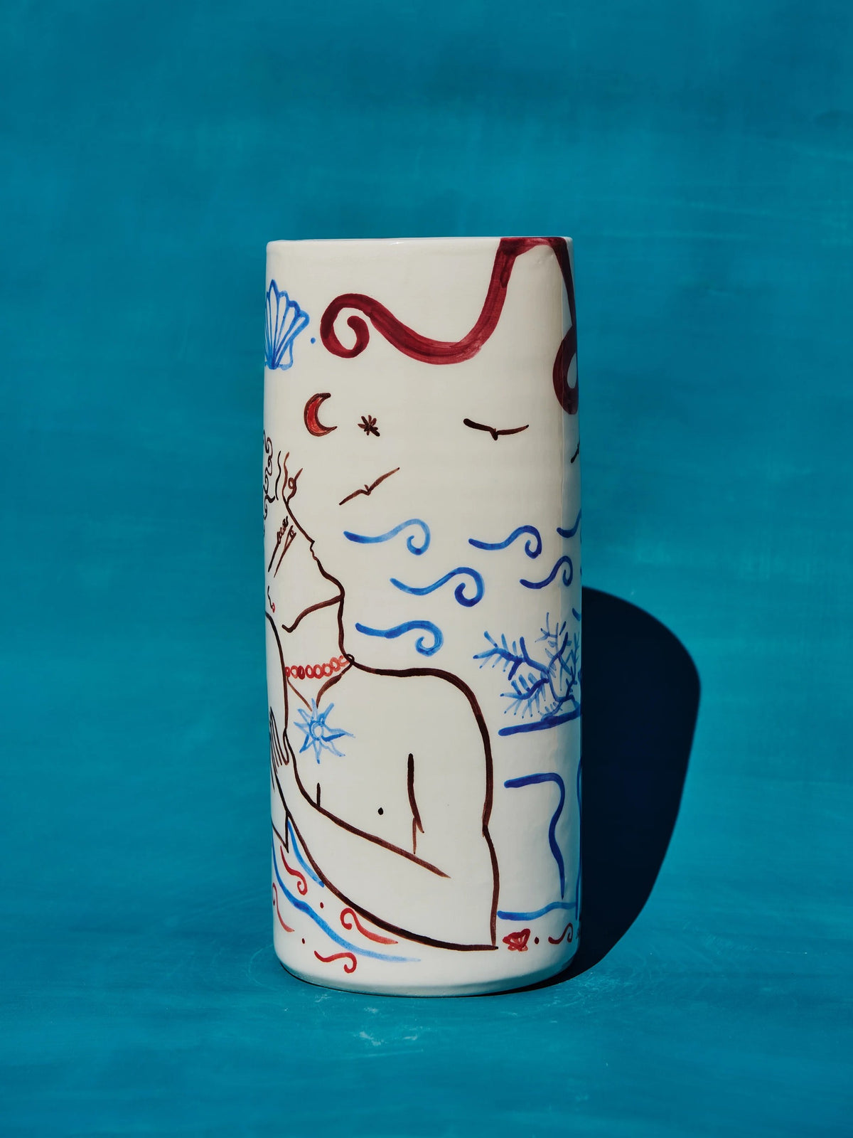 Ceramic Vase - Eros & Psyche