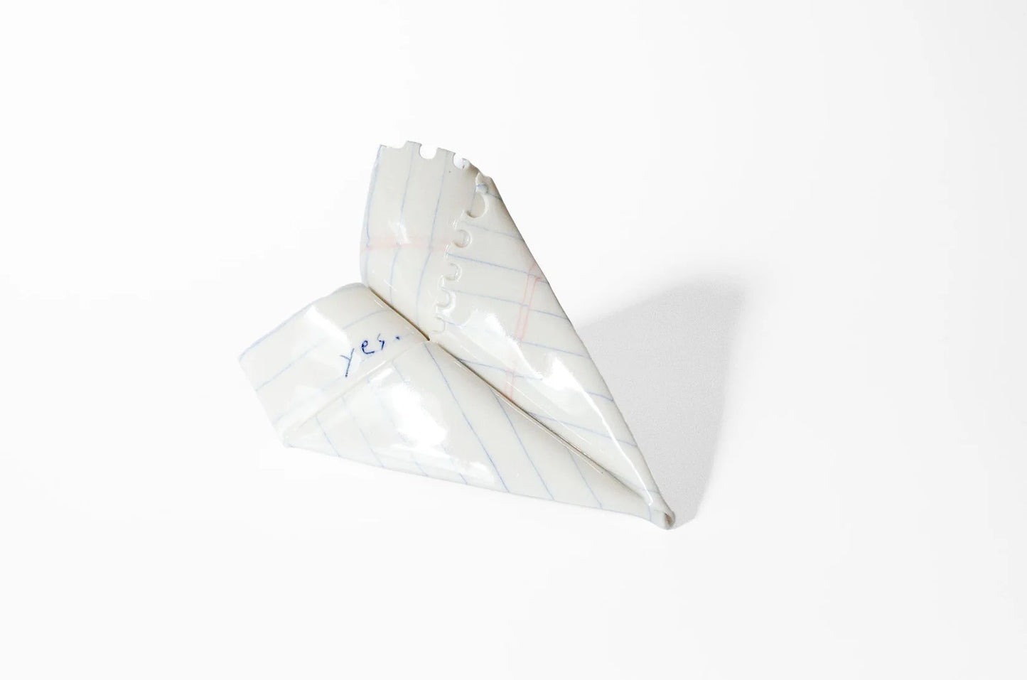 Nerikomi Notepad Paper Plane Sculpture