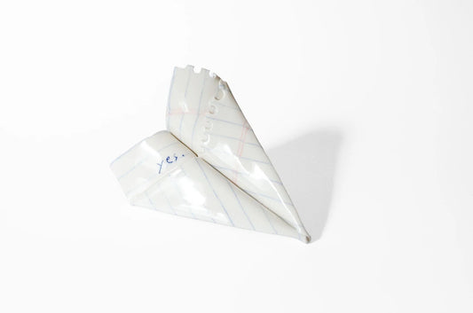 Nerikomi Notepad Paper Plane Sculpture