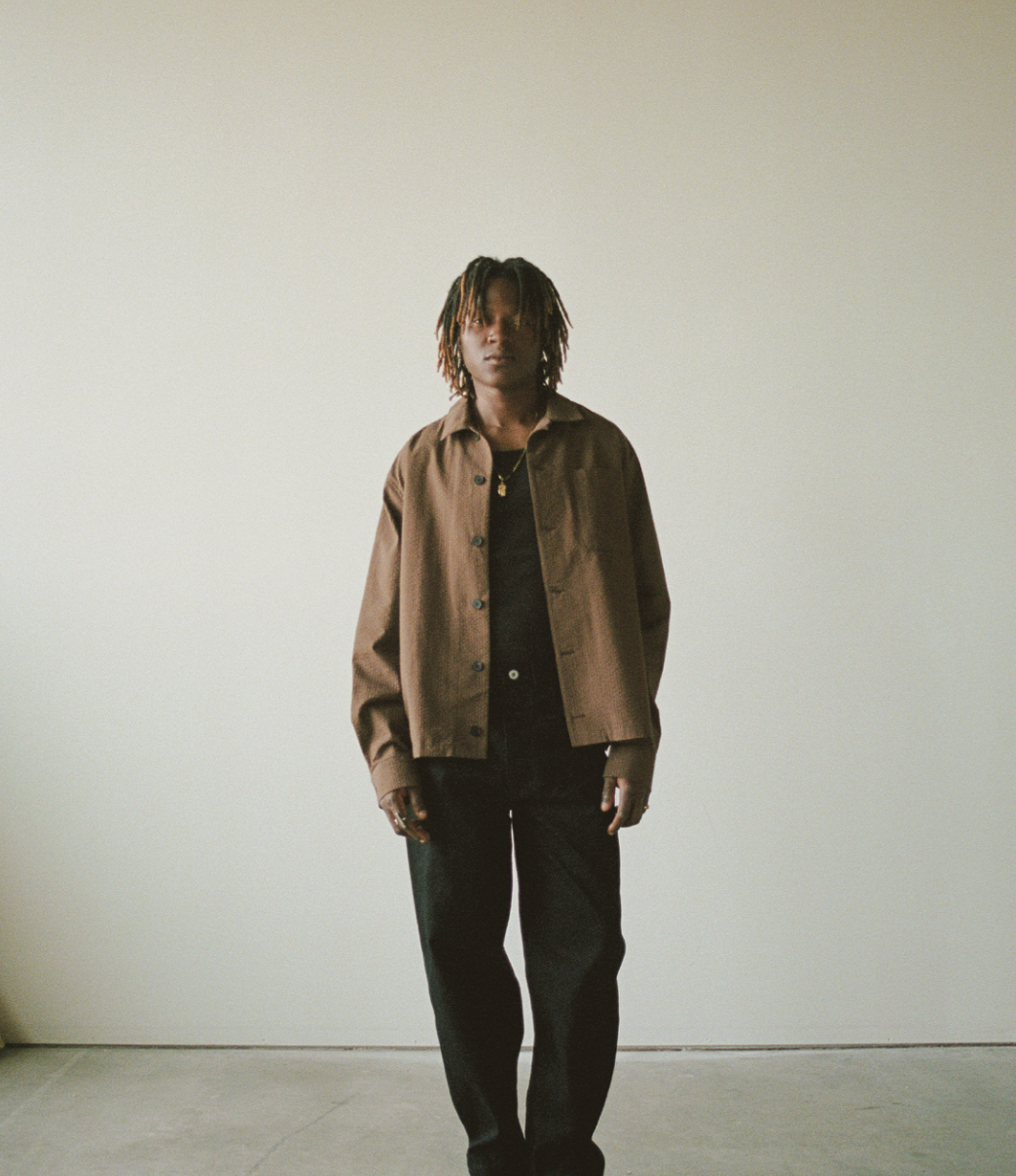 Seersucker Overshirt - Brown Stripe