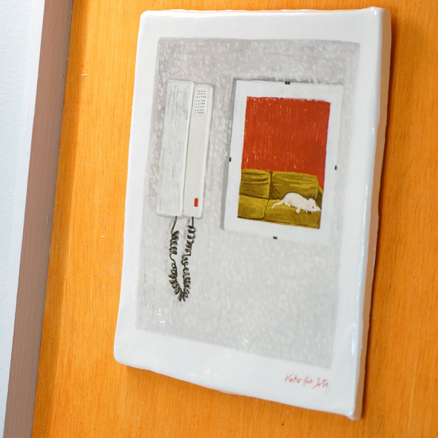 Minor Ceramic Painting - Dog Talk