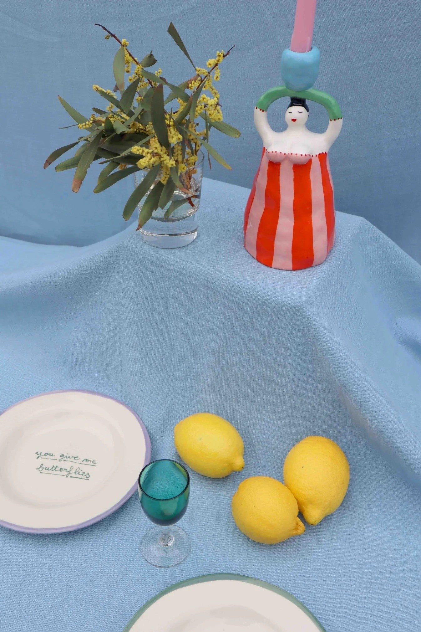 Claudia Orange Candleholder