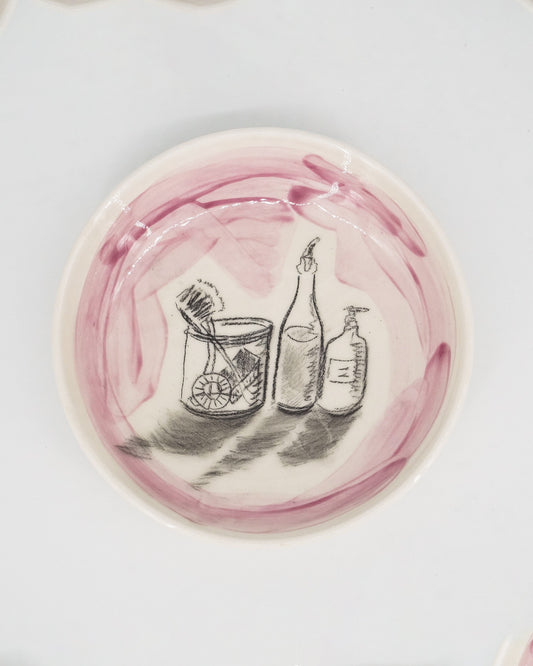 Soup plate - Pinky