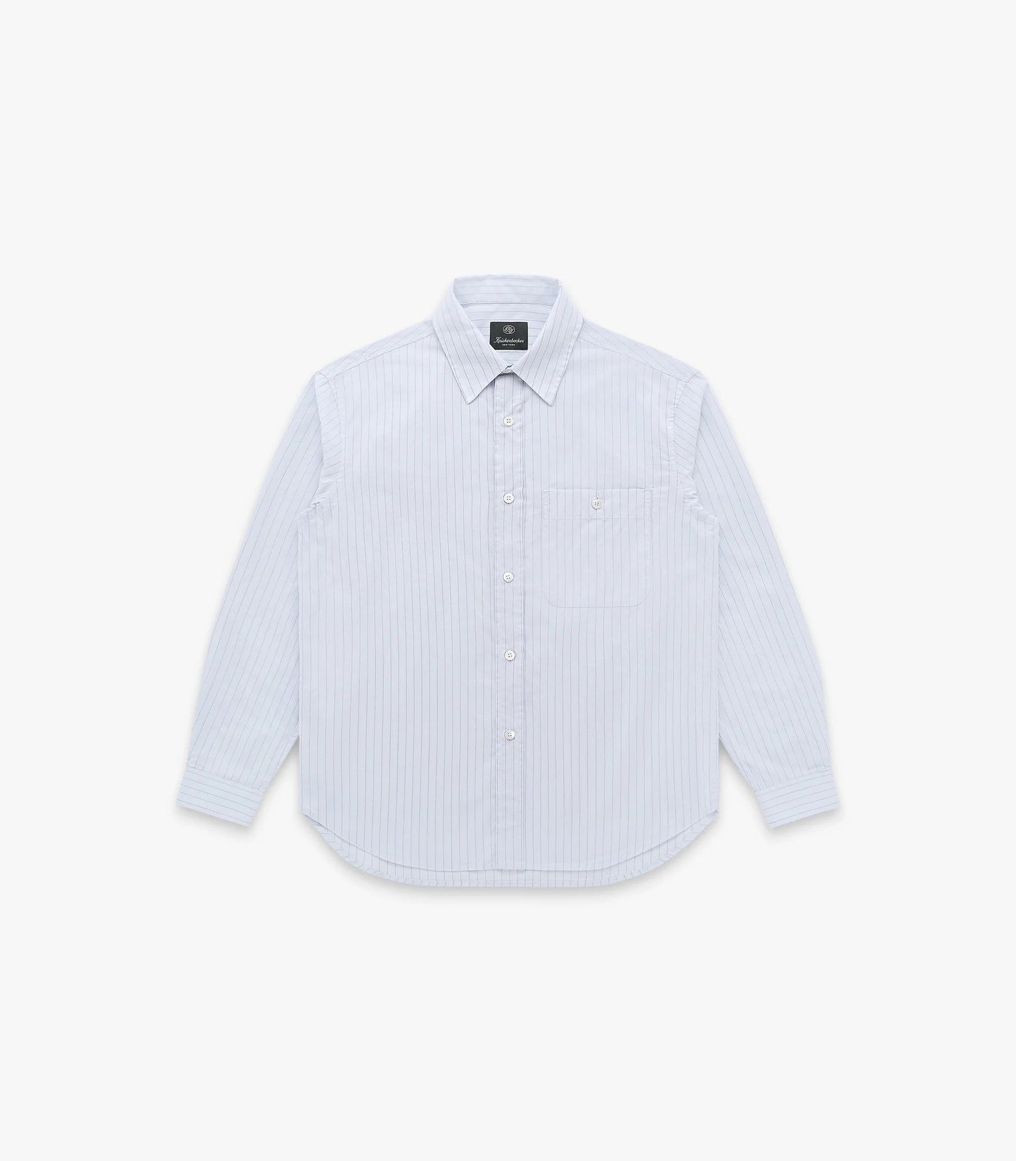 Jones Cotton & Silk Shirt - Light Blue Stripes