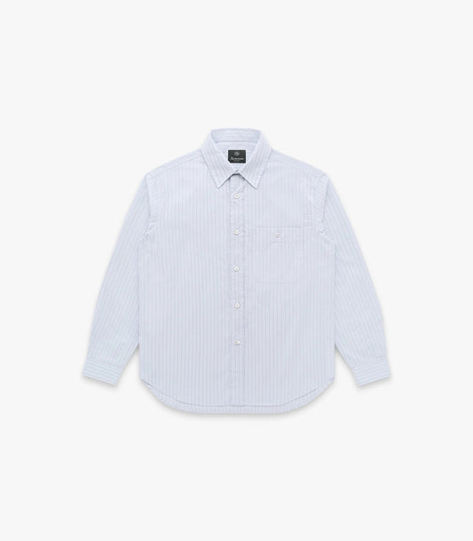 Jones Cotton & Silk Shirt - Light Blue Stripes