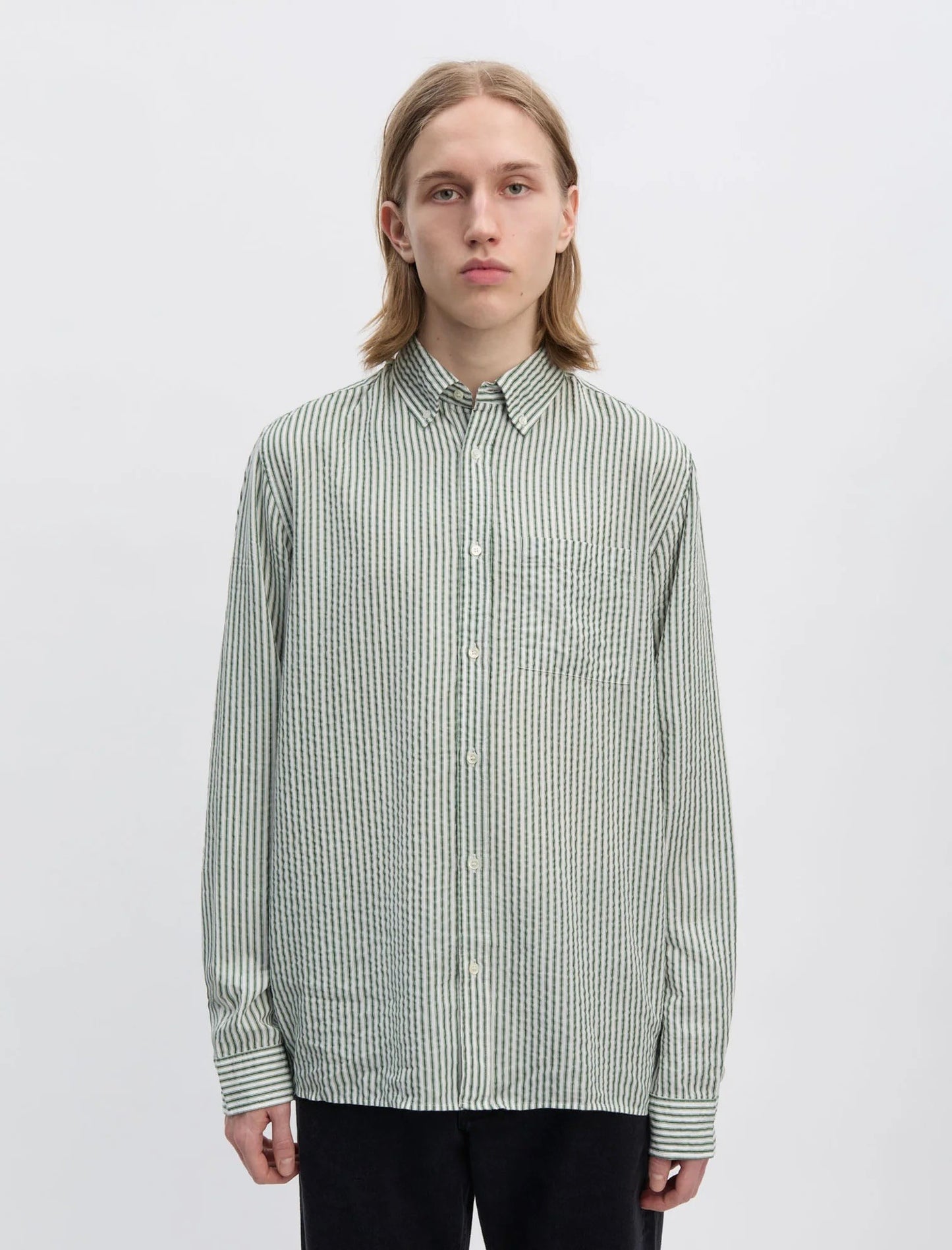 Shirt 1.0 Evergreen White Stripe